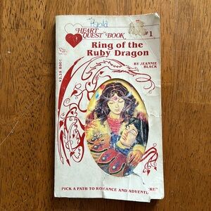 Heart Quest Book #1 Ring of the Ruby Dragon Jeannie Black Pick a Path CYOA TSR